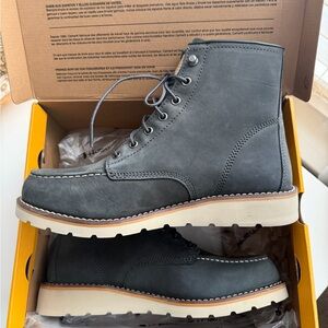 Carhartt Charcoal Leather Boots